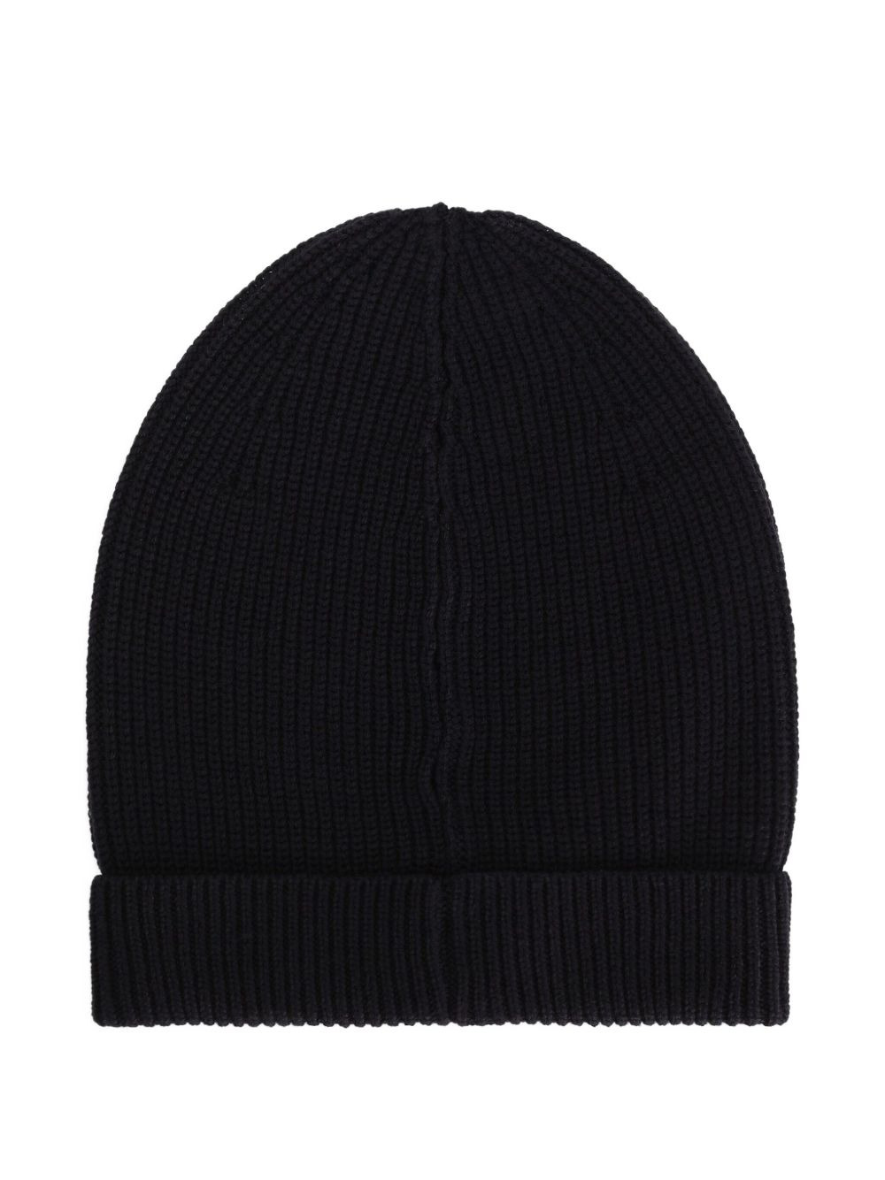 ribbed logo-plaque beanie - 2