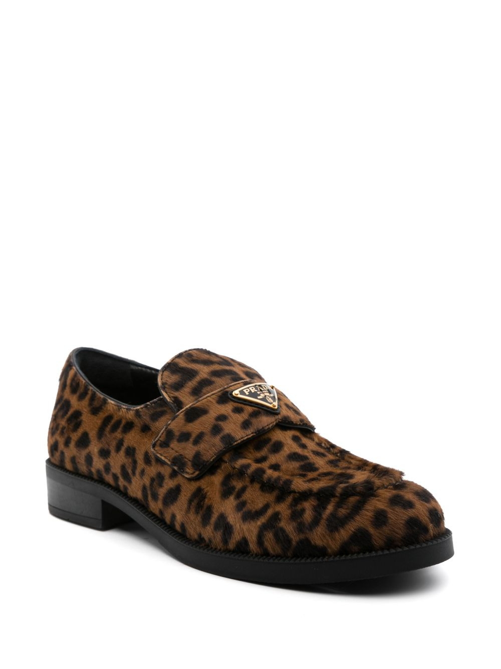 triangle-logo loafers - 2