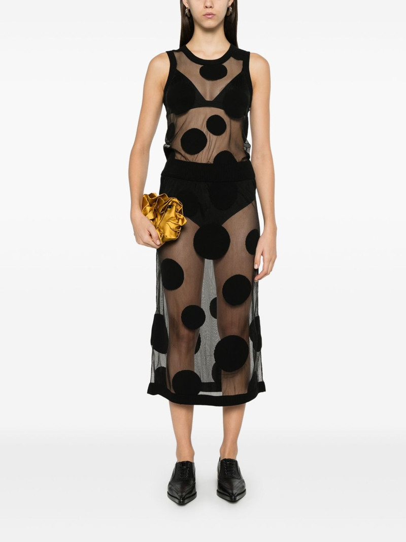 VIKTOR & ROLF polka-dot midi skirt outlook