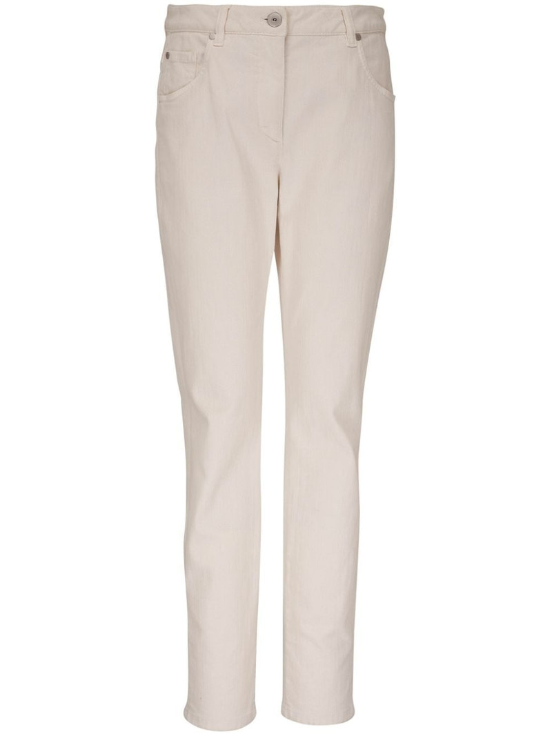 Monili-detail slim-cut trousers 1