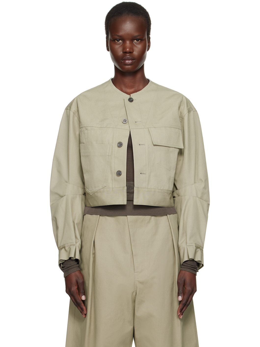 Taupe R-Multi Pocket Jacket - 1