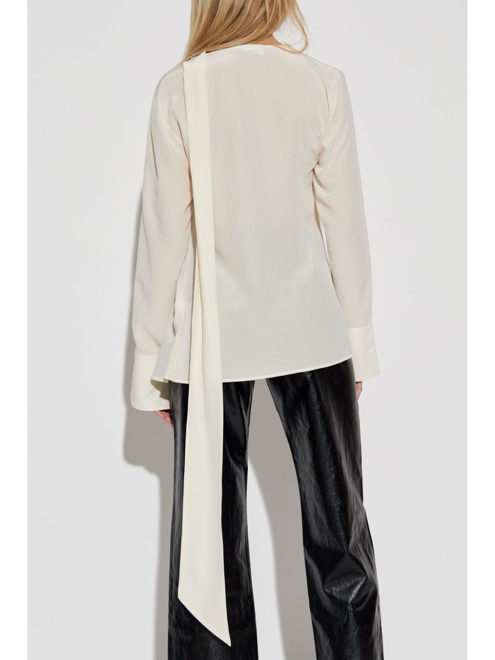 ruched-detailing blouse - 4