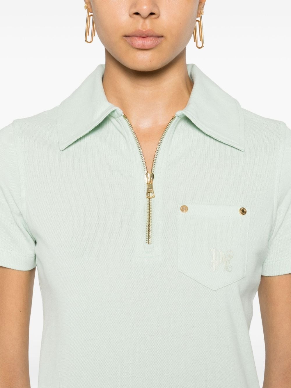 cotton piquÃ© polo dress - 5