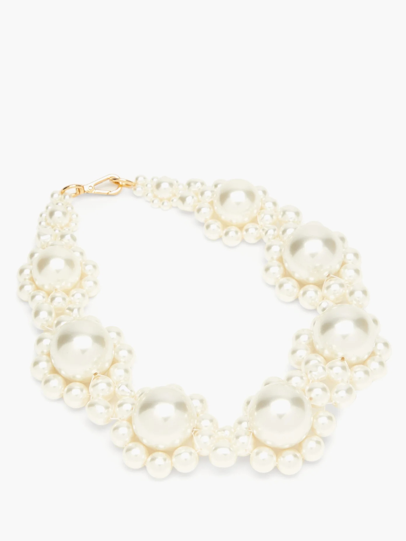 Daisy faux-pearl choker - 5