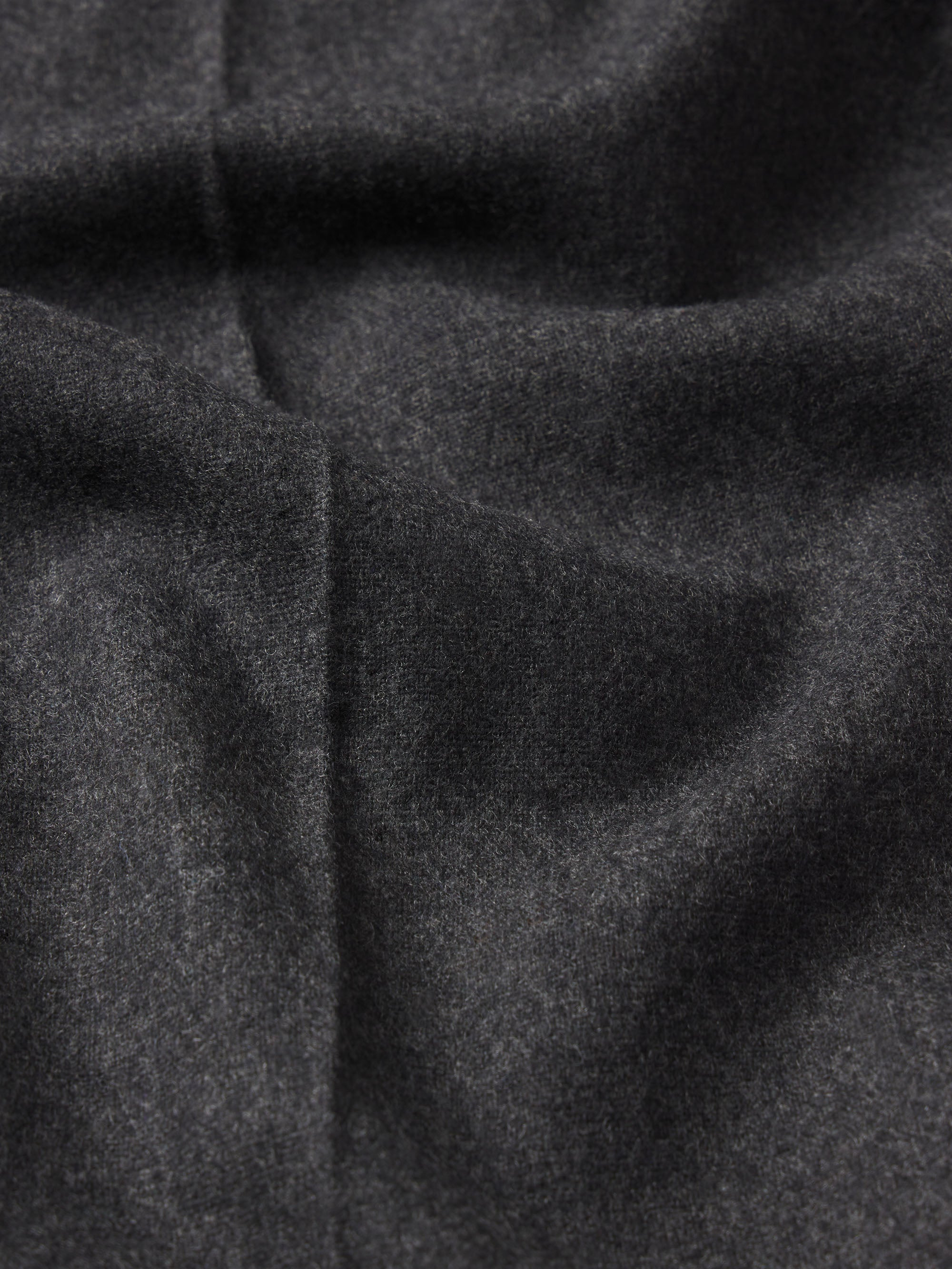 Wool Trousers in Grey Melange - 4