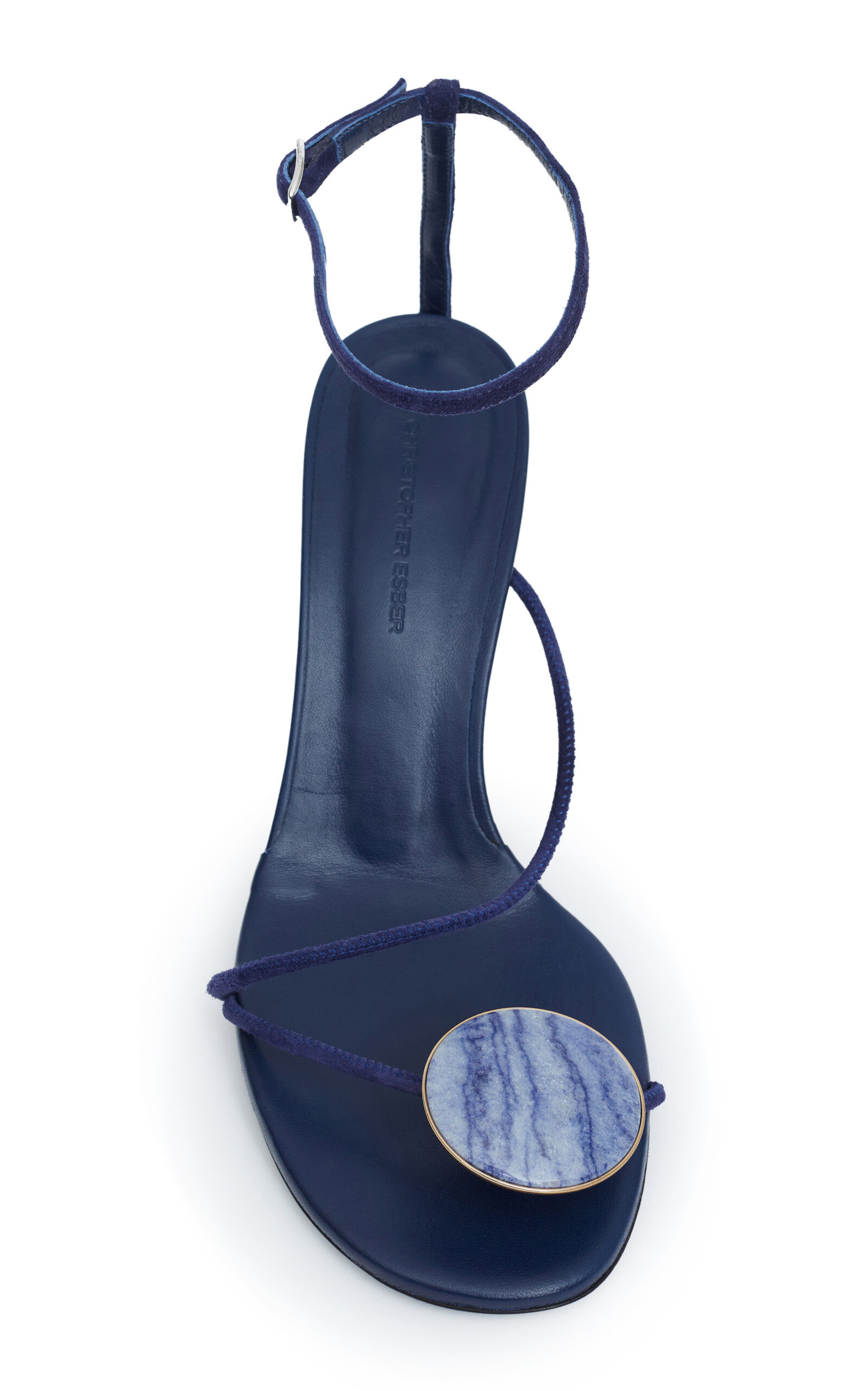 Doma Stoned Suede Heeled Sandals navy - 3