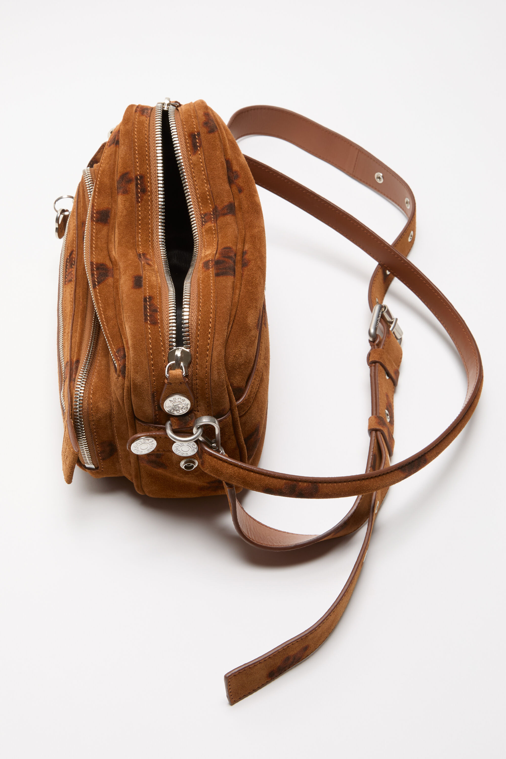 Camero Party Suede Shoulder Bag - Rust brown - 6
