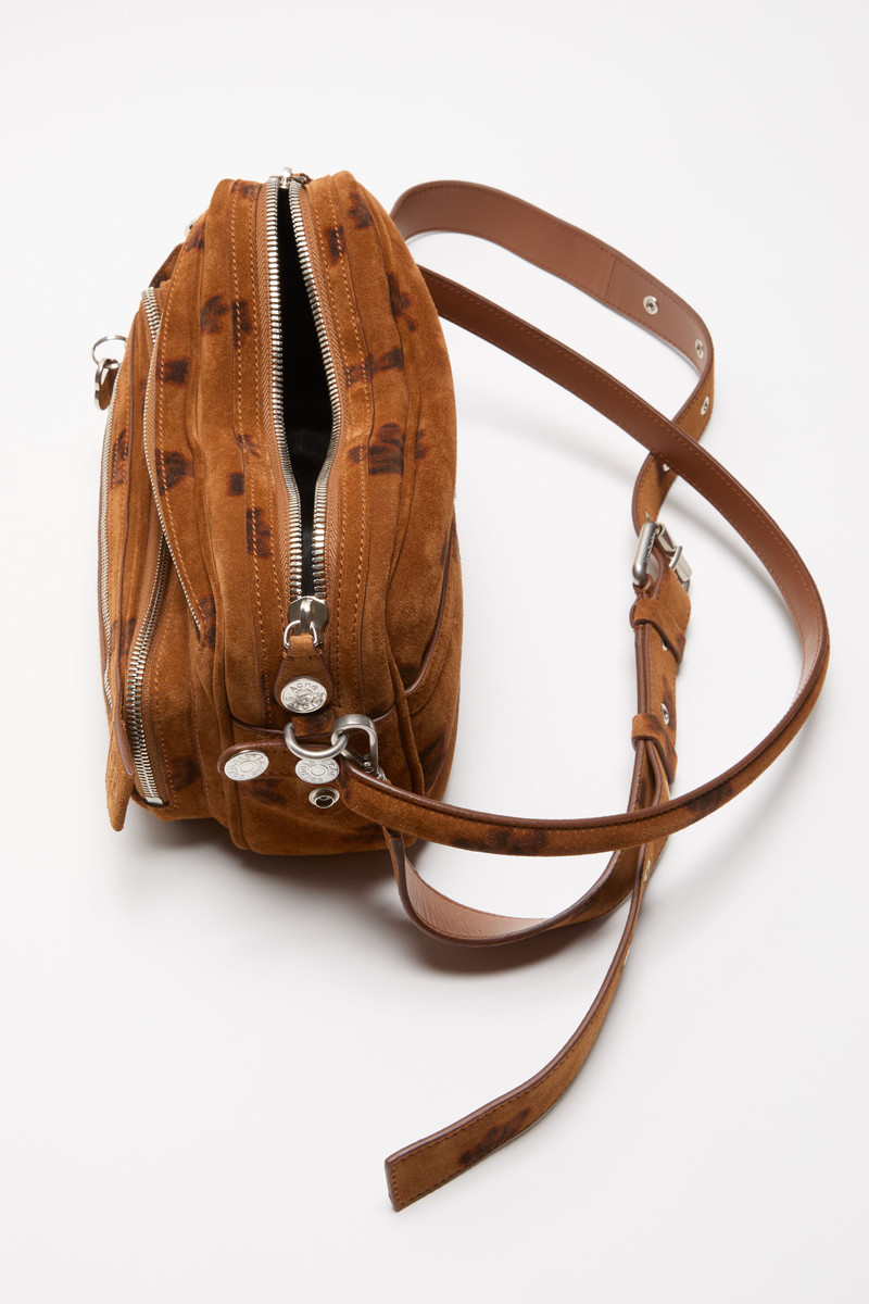 Camero Party Suede Shoulder Bag - Rust brown 6