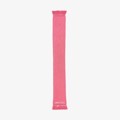 JIMMY CHOO Jutta
Candy Pink Wool Scarf with Embroidered Jimmy Choo Logo outlook