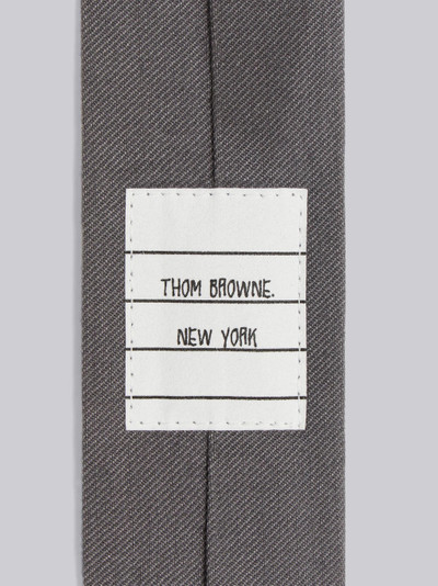 Thom Browne Medium Grey Cotton Suiting Engineered 4-Bar Tie outlook