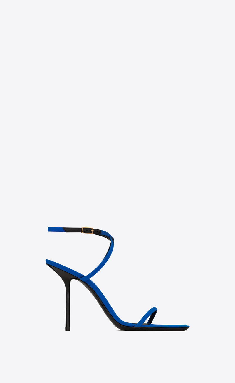 nuit sandals in crepe de chine - 1