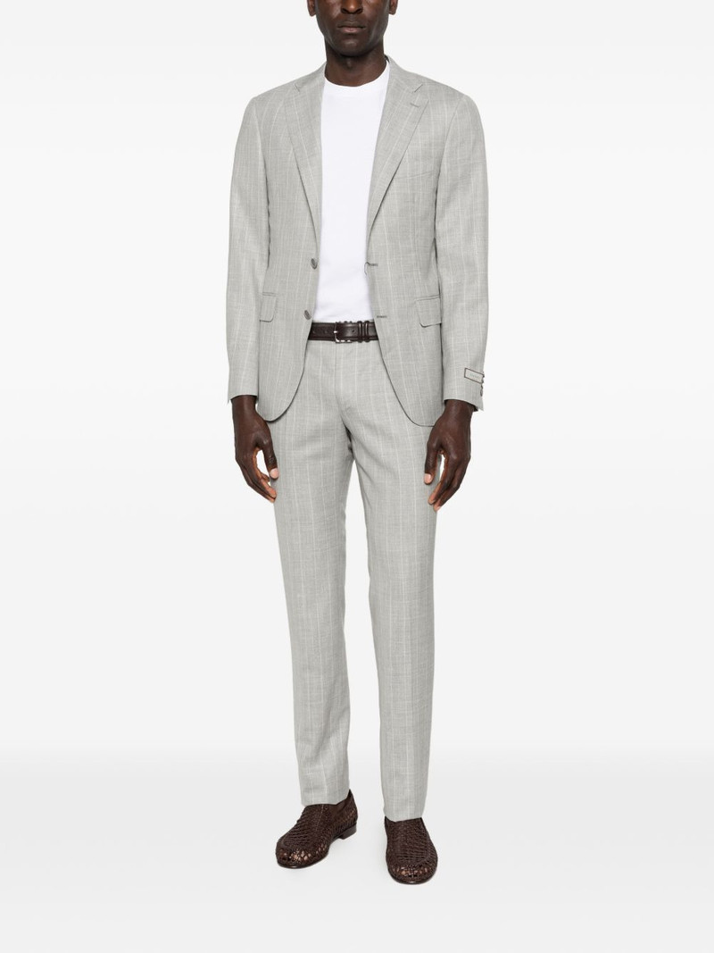 Canali striped suit outlook