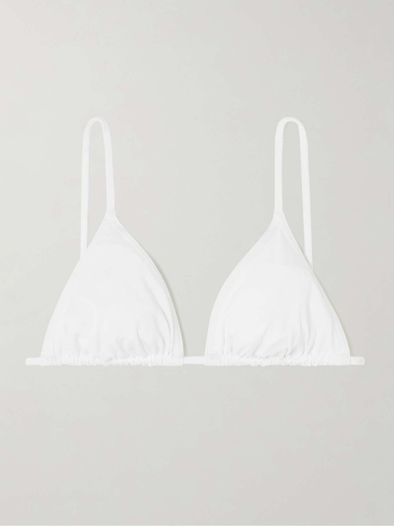 Les Essentiels Mouna triangle bikini top White - 1