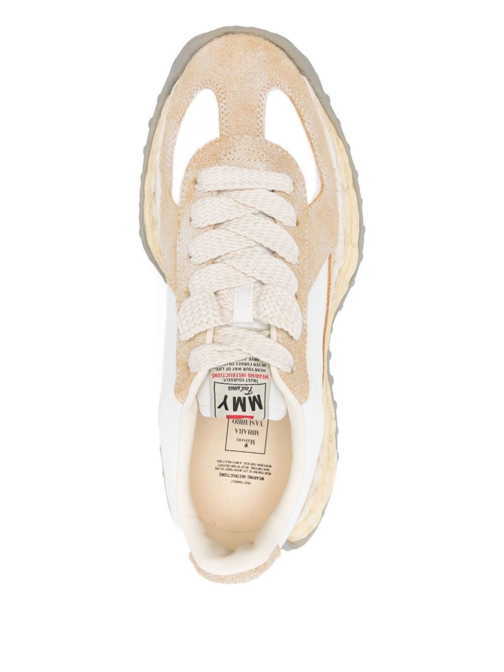paneled-design sneakers - 4