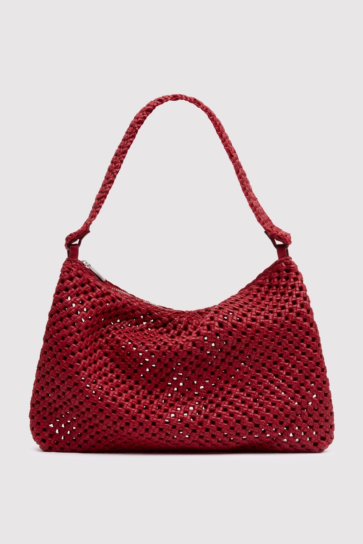 Macrame Shoulder Bag - Rouge - 6