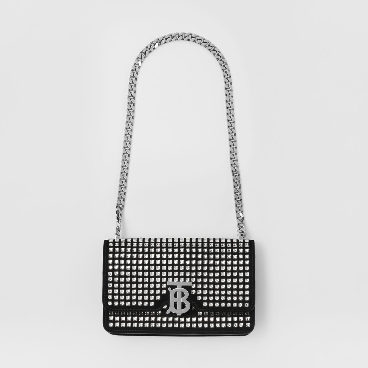 Crystal Detail Leather Mini TB Bag - 4
