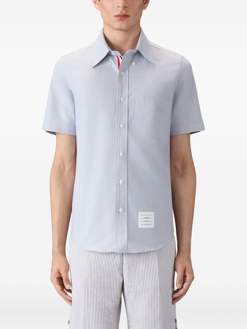 patch-pocket short-sleeve shirt - 4