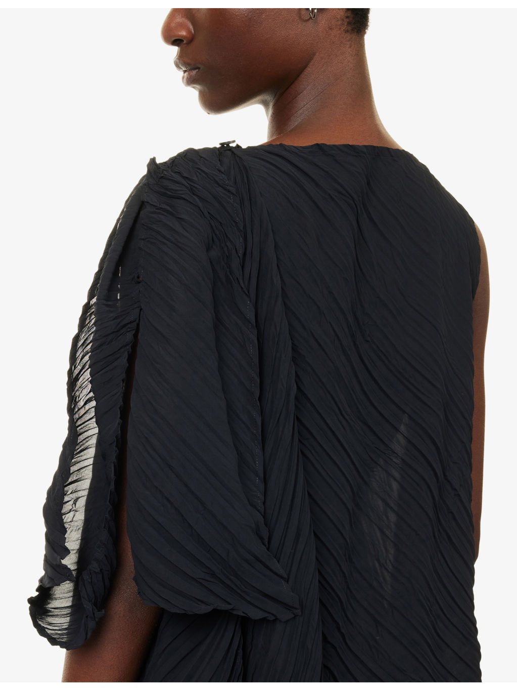 Twisted Asymmetric Knitted Midi Dress - 5