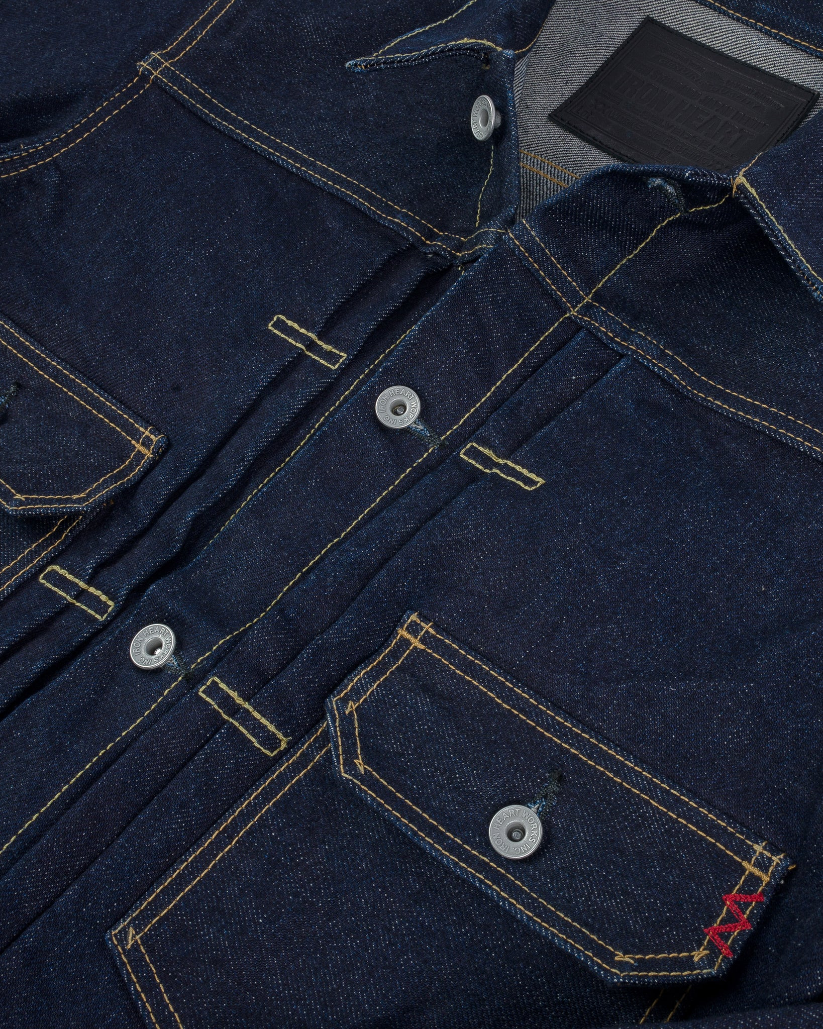 IHJ-139-IND 19oz Selvedge Denim Type II Jacket - Indigo - 12