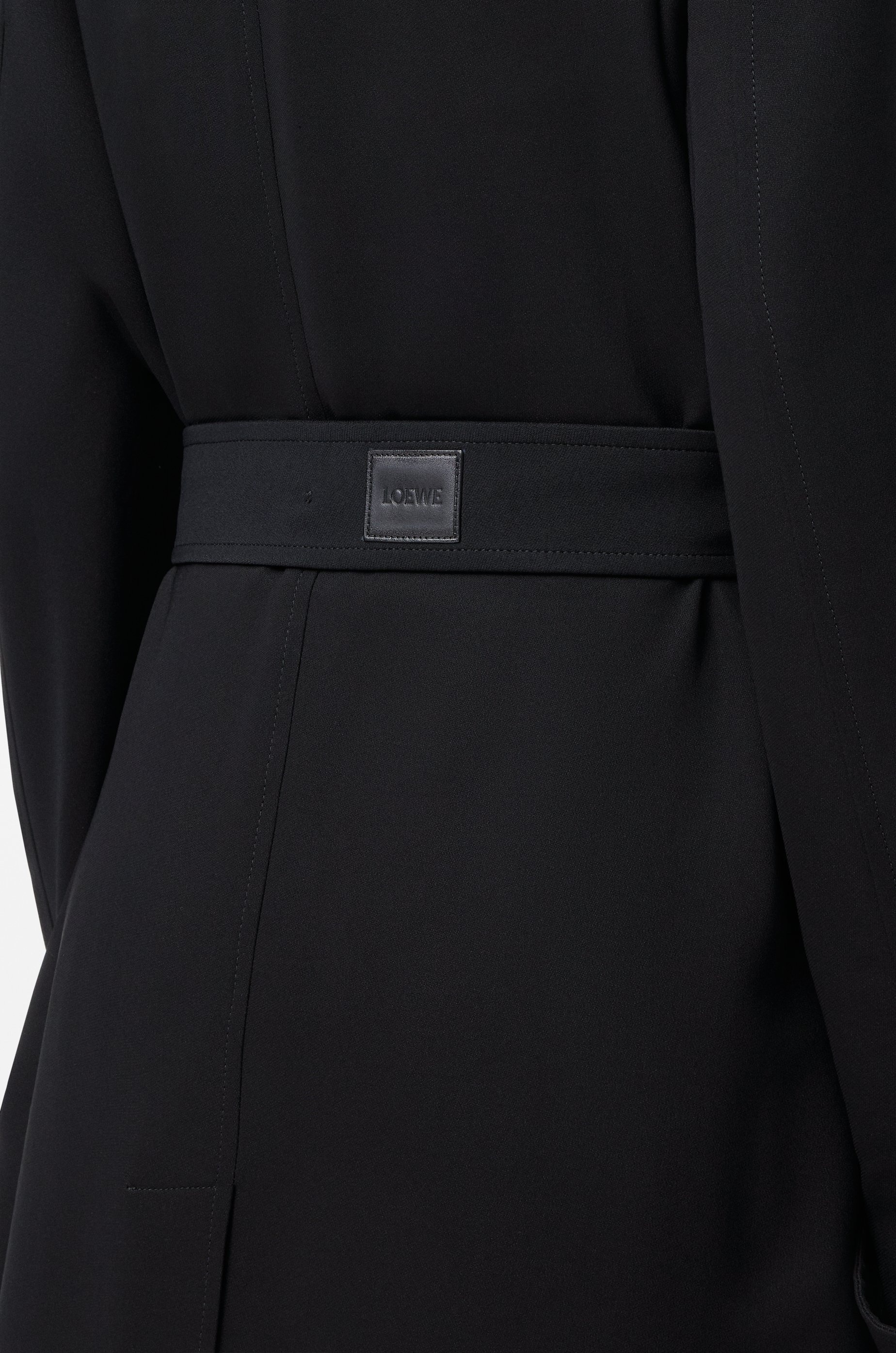 Trench coat in stretch viscose - 5