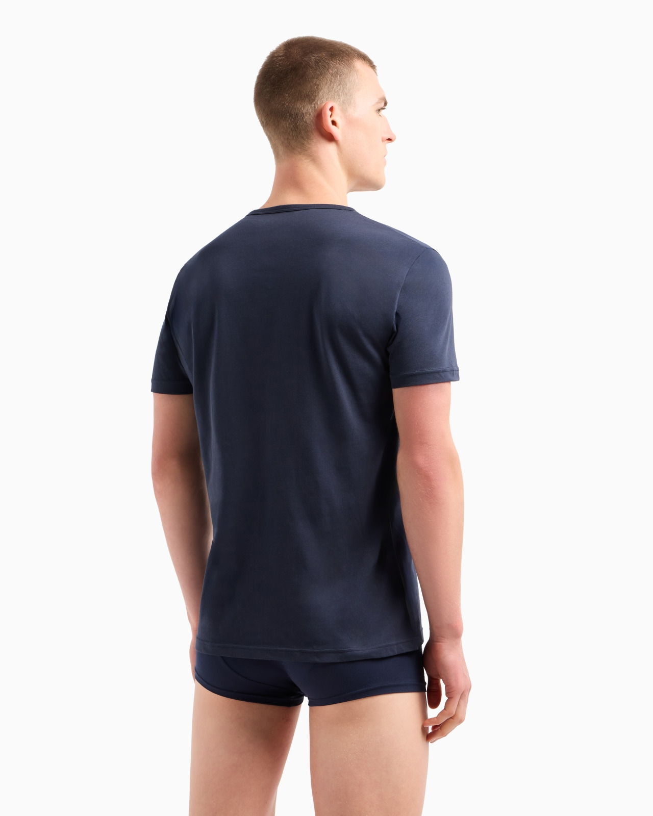 Two-pack of regular-fit, pure cotton underwear T-shirts - 3