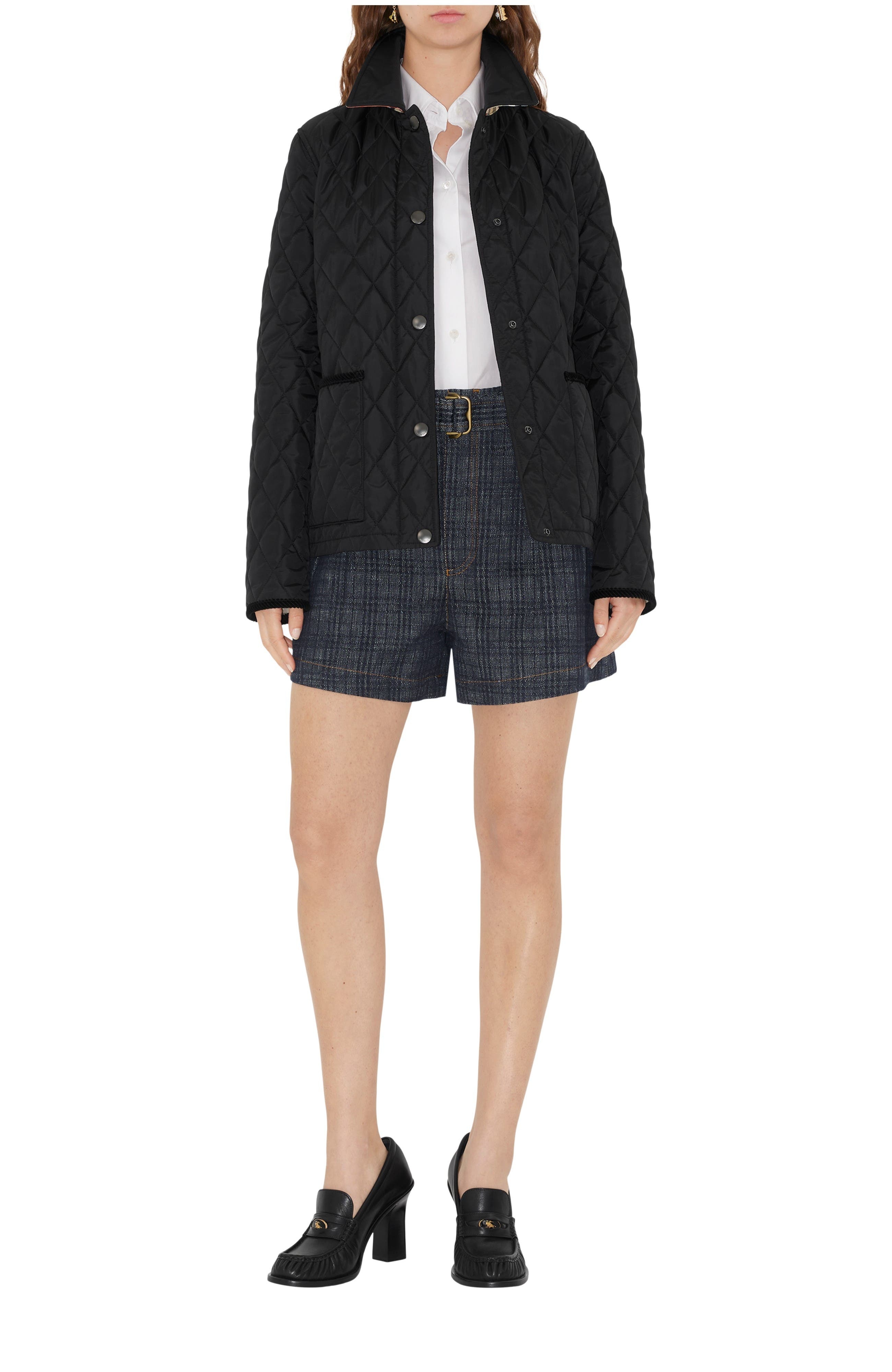 burberry Quilted Nylon Jacket in Black/sand at Nordstrom - 2