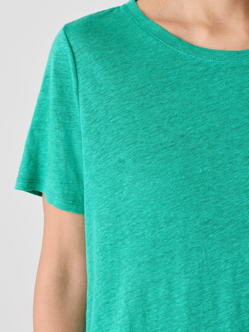 Organic Linen Jersey Crew Neck Tee 5