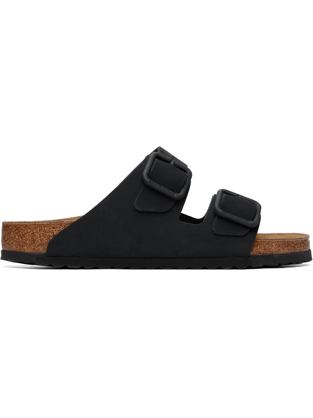 Black Regular Arizona Wire Buckle Sandals - 1
