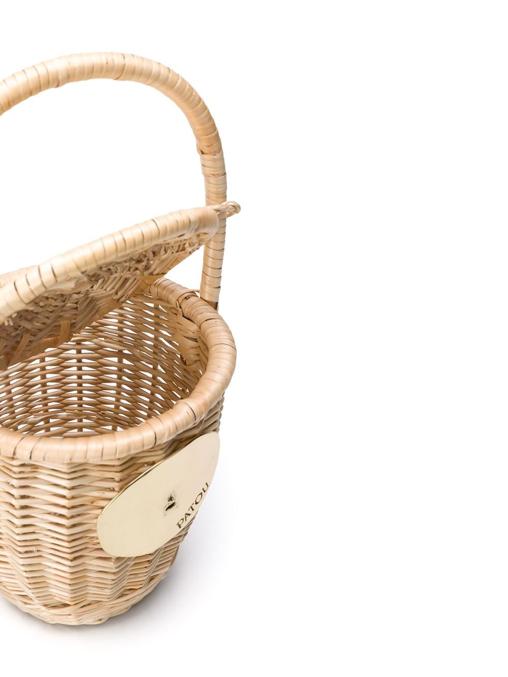 wicker basket tote bag - 5