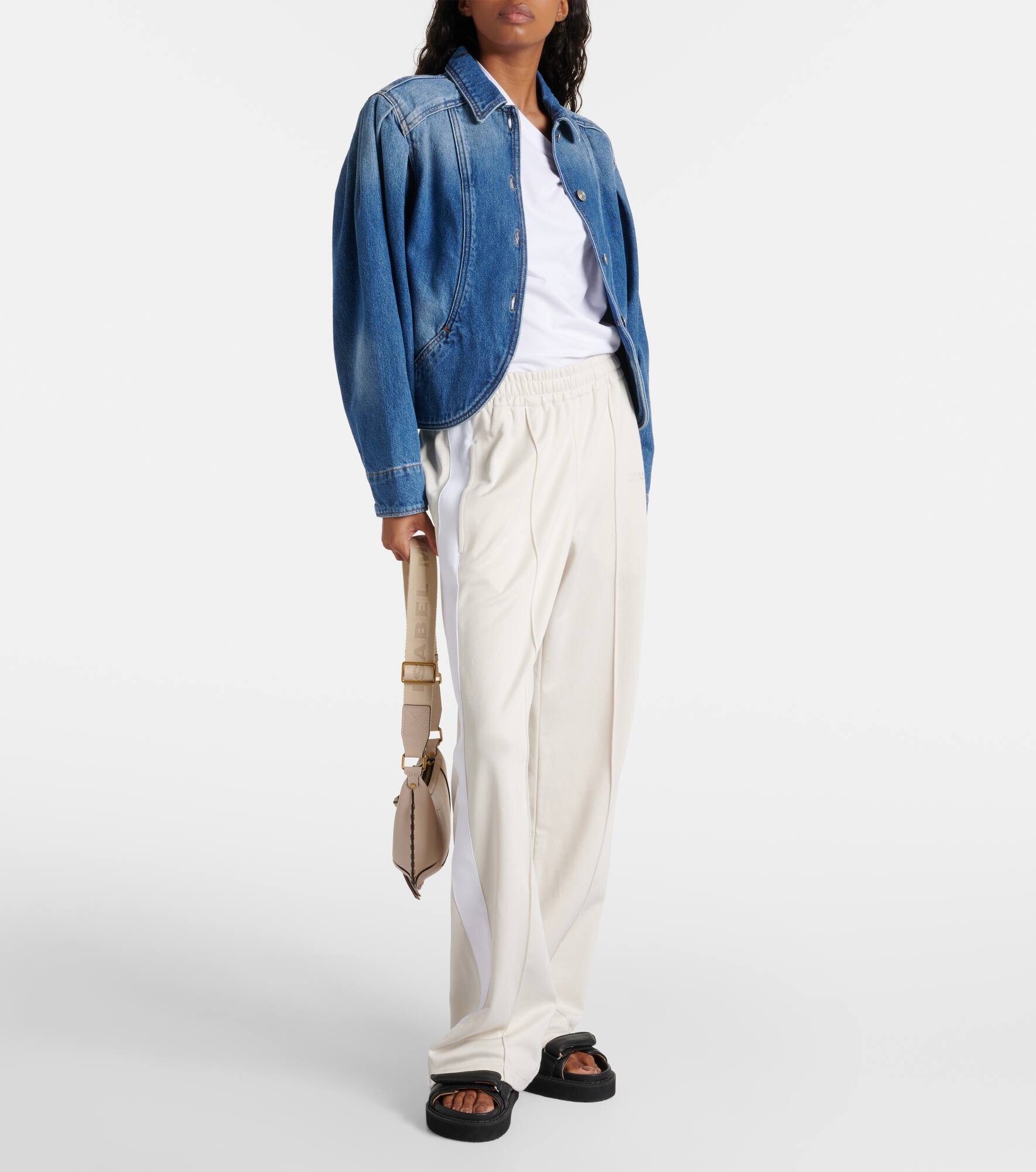 Roldy cotton-blend jersey sweatpants - 2