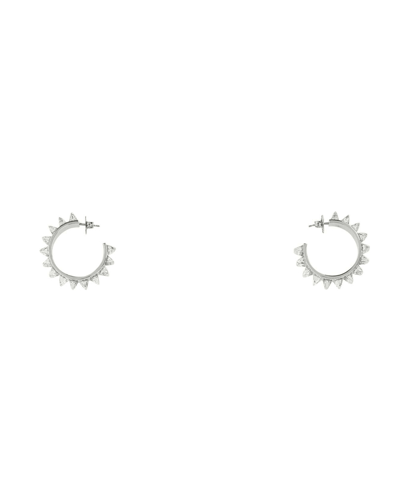 Embellished Metal Big Karma Earrings - 1