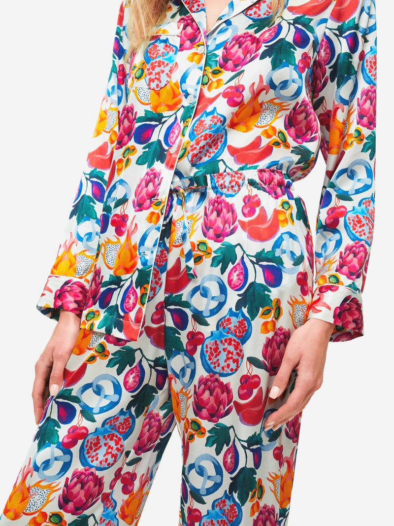 Women's Pyjamas Brindisi 78 Silk Satin White - 6
