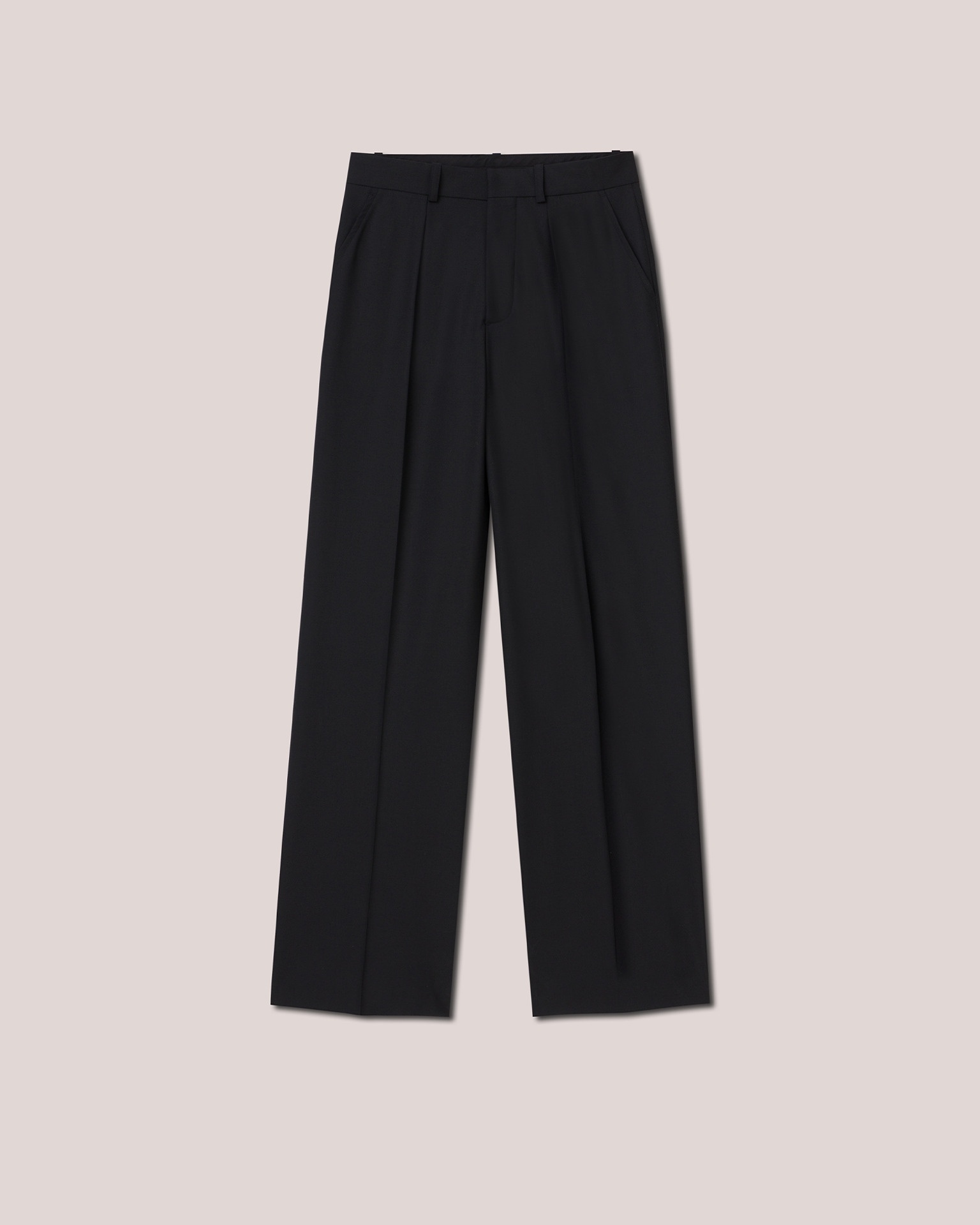 CIAN - Summer suiting straight-leg pants - Black - 1