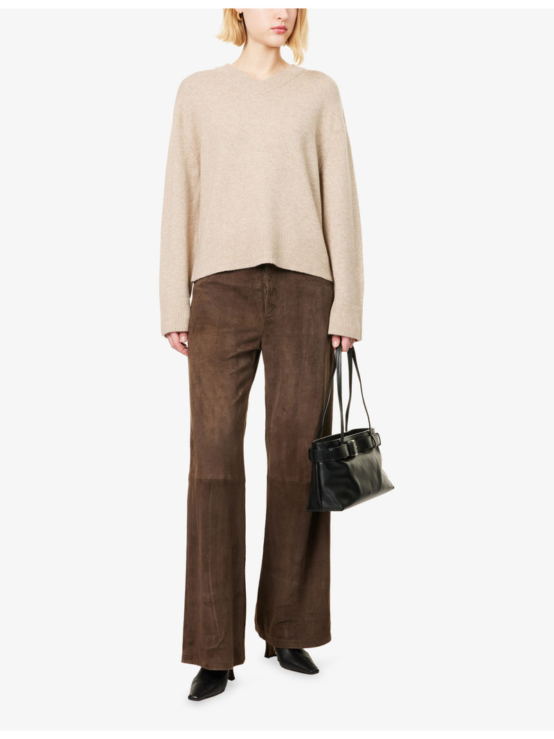 Vince V-Neck Cashmere-Blend Knitted Jumper outlook