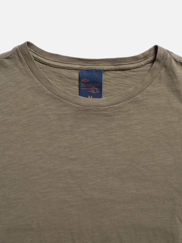 Roffe T-Shirt Pale Olive - 3
