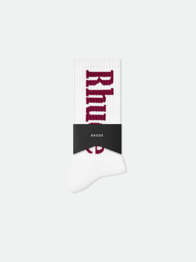 Rhude RH VERTICAL LOGO SOCKS outlook