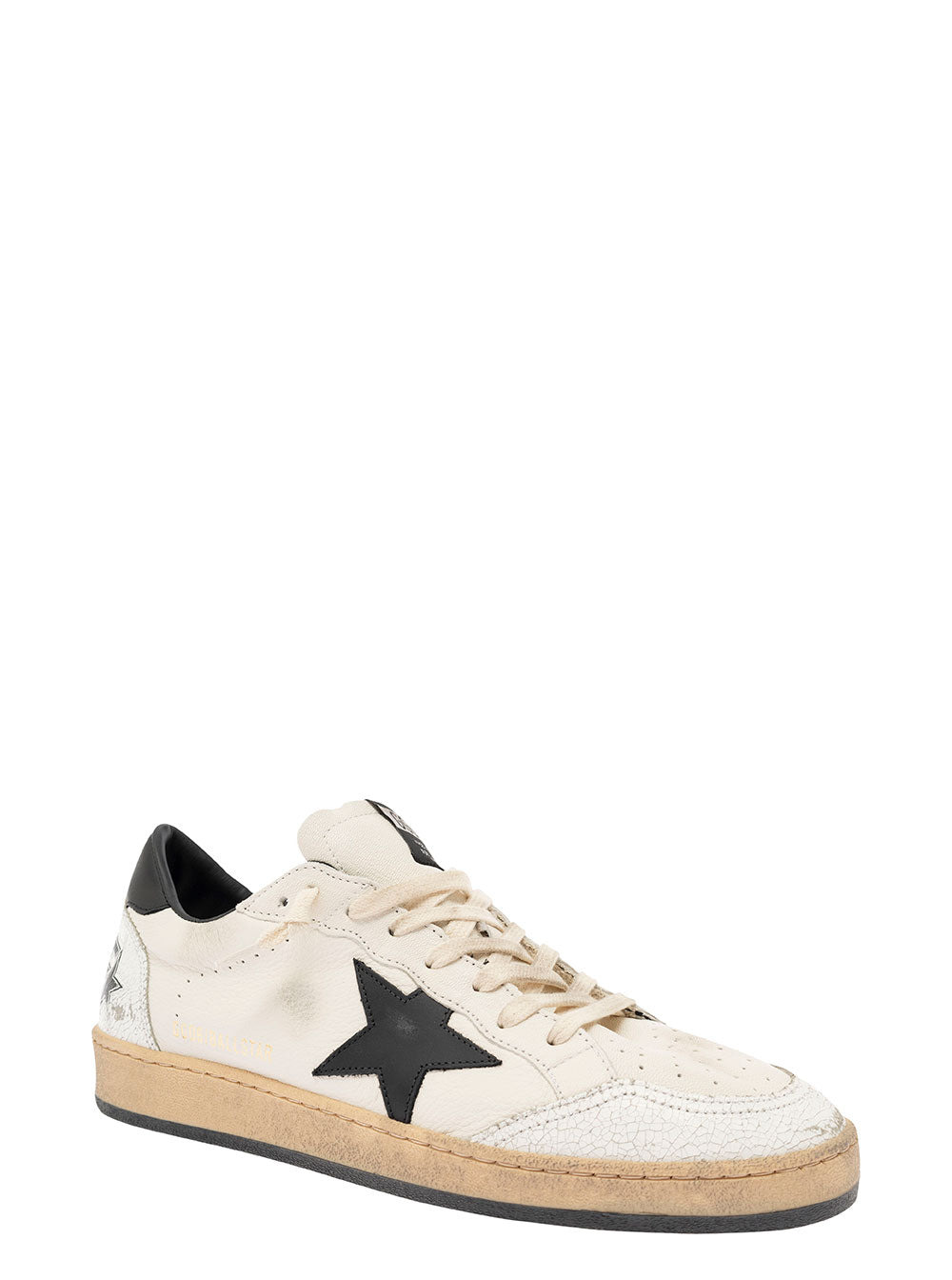 Golden Goose Men 'Ballstar' White Sneaker With Side Star Application In Leather Man - 2