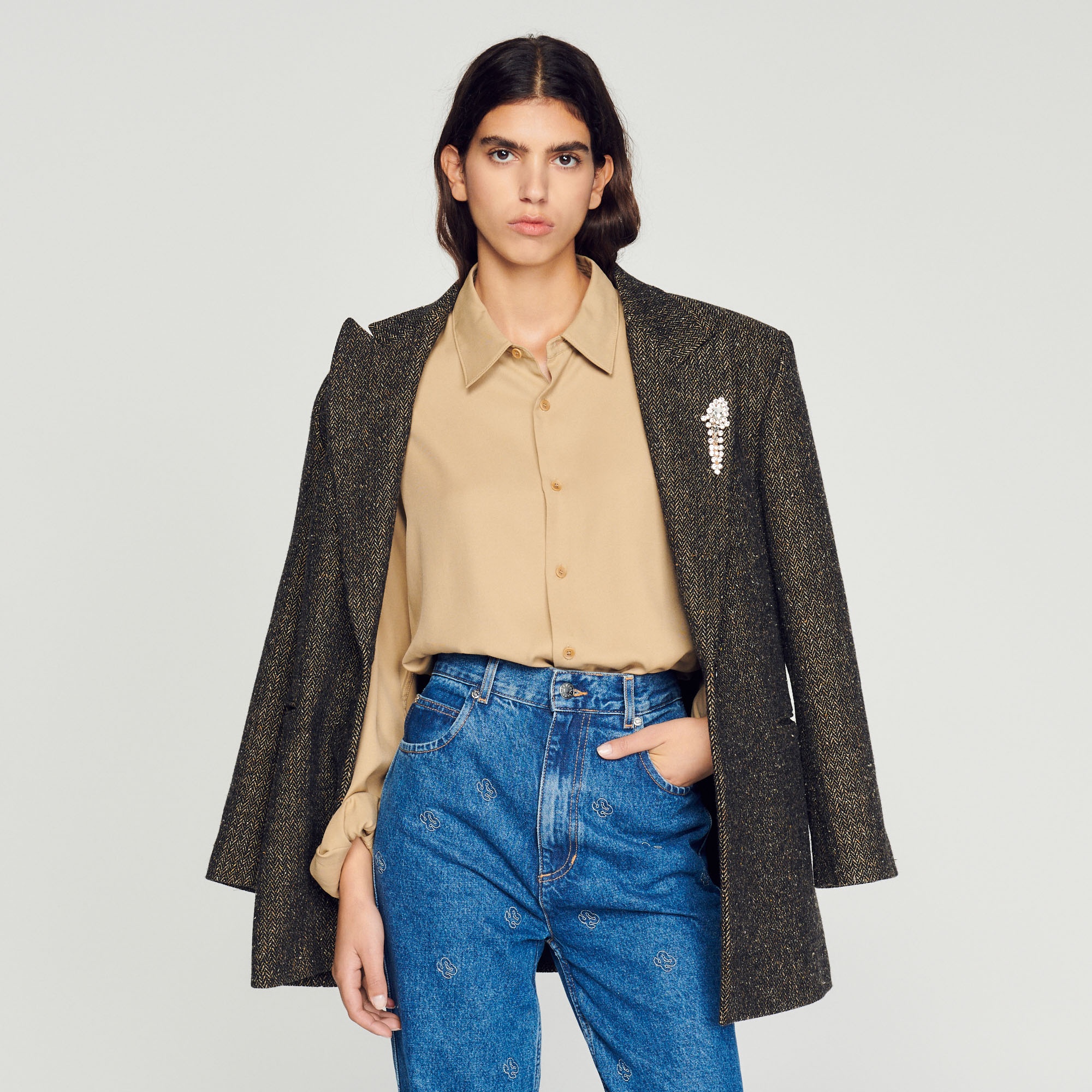 Flowing long-sleeved shirt - 3