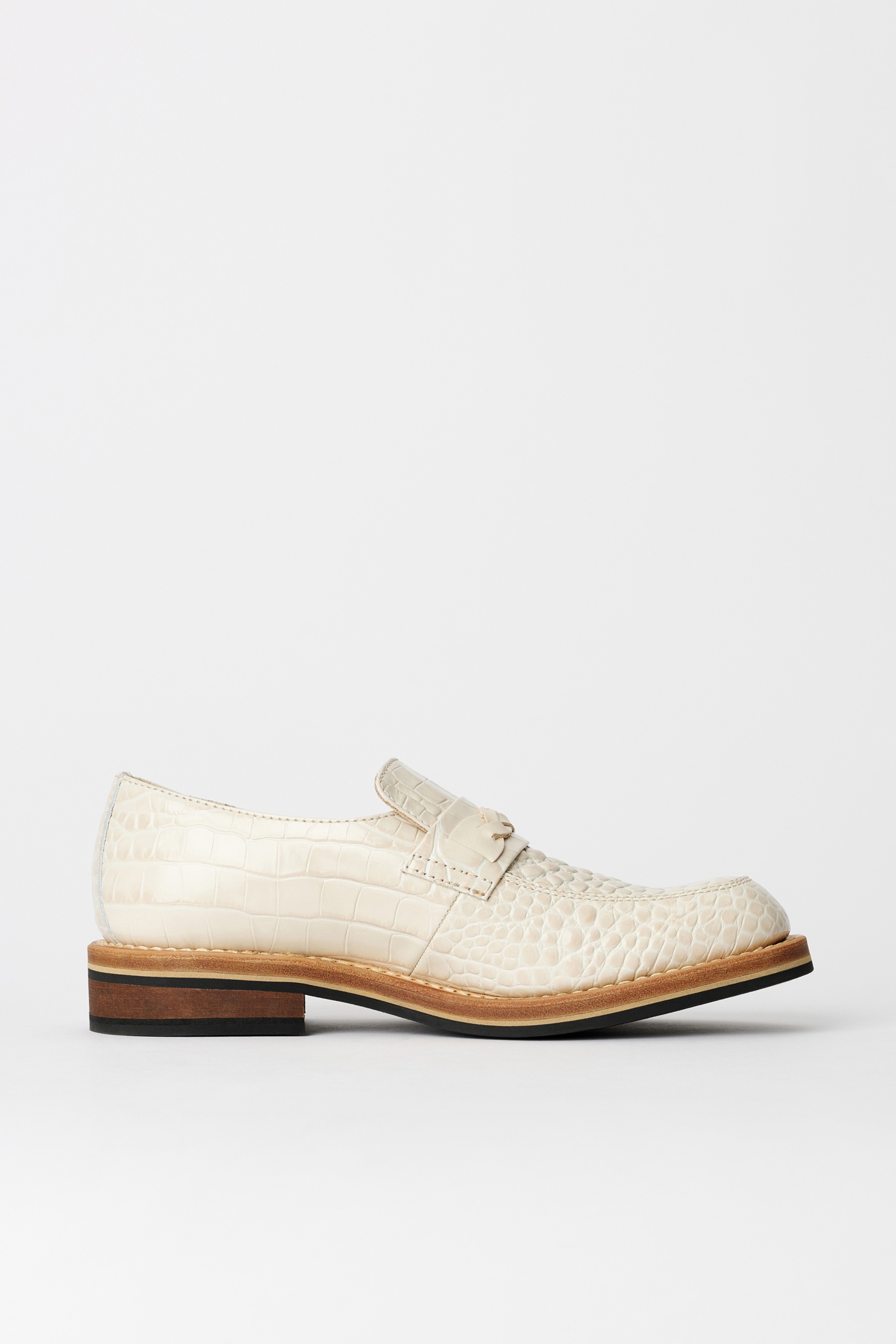 Nakano Shoe Vanilla Croc Bull Hide - 4