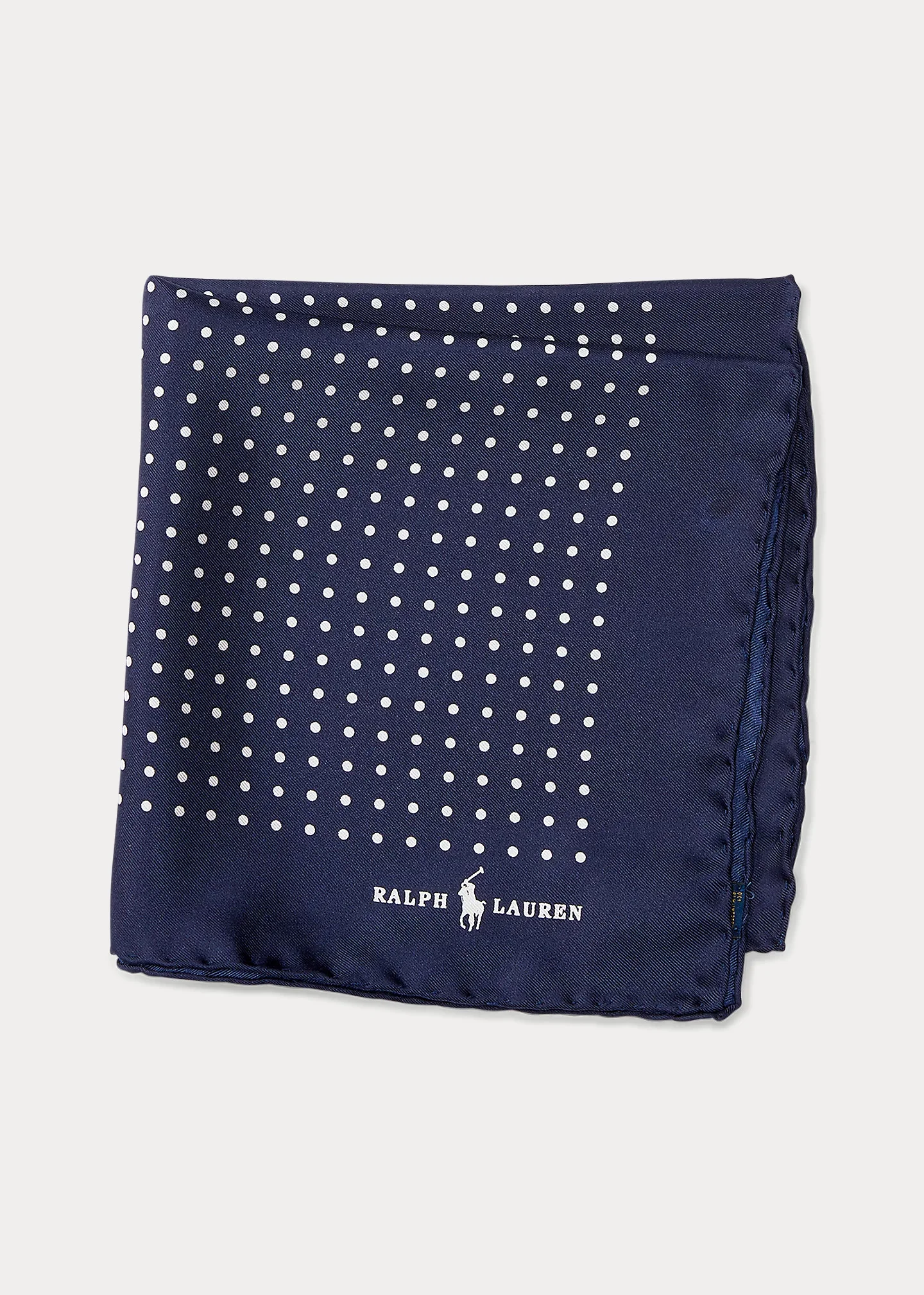 Polka-Dot Silk Pocket Square - 1