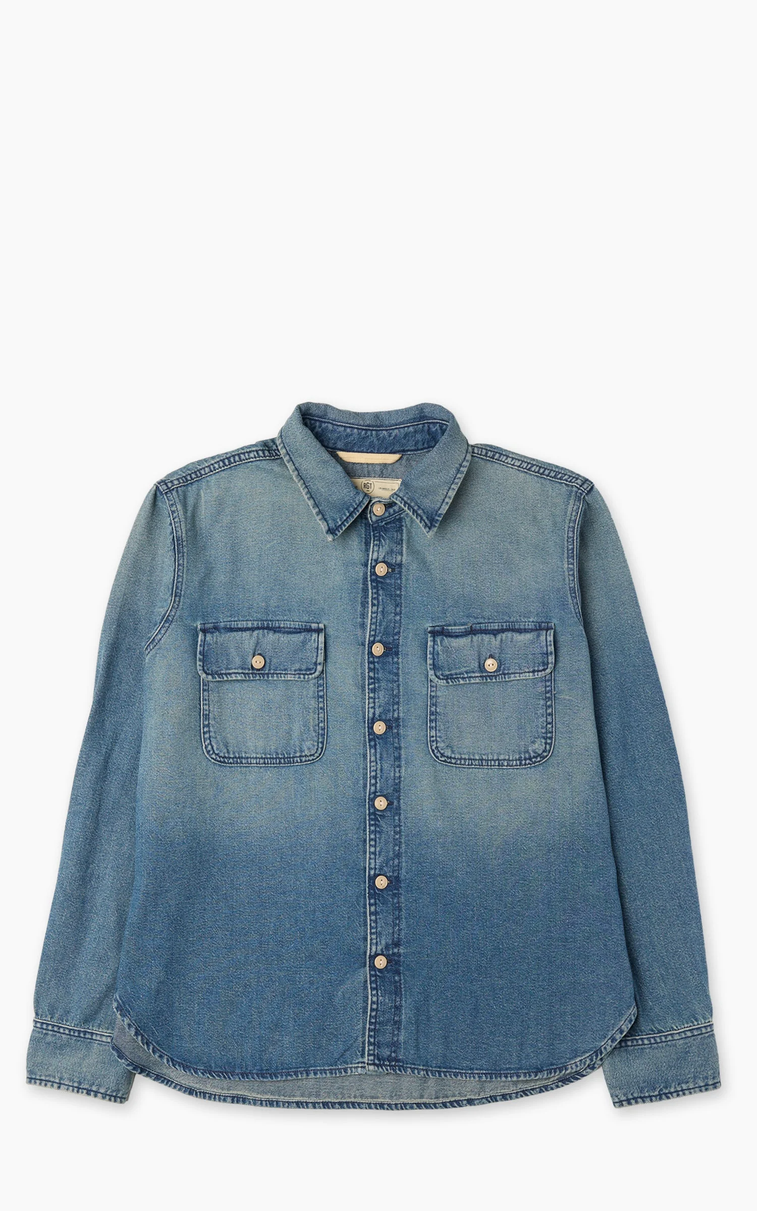 ROGUE TERRITORY FIELD SHIRT WASHED OUT INDIGO - 1