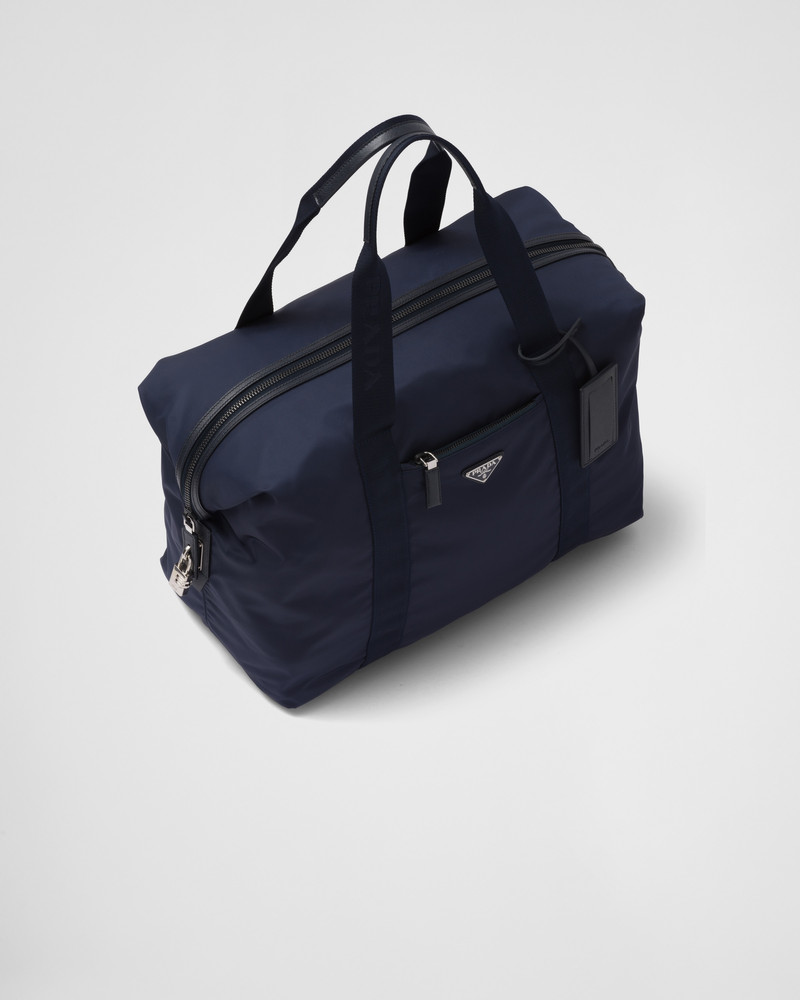 Re-Nylon and Saffiano leather duffle bag 3