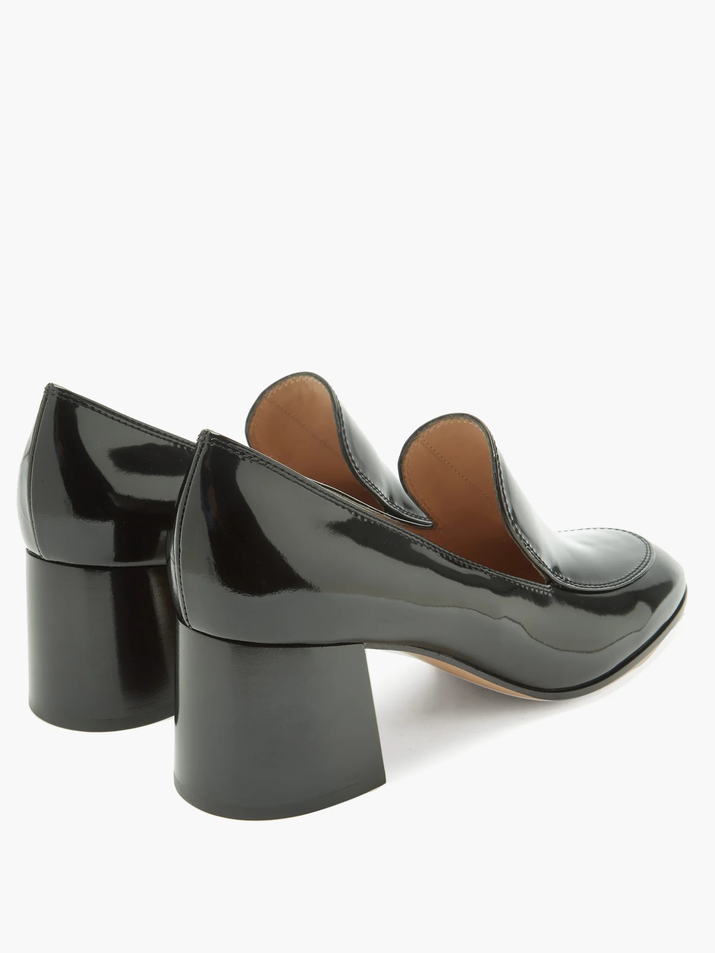 Block-heel 60 patent-leather loafer - 4