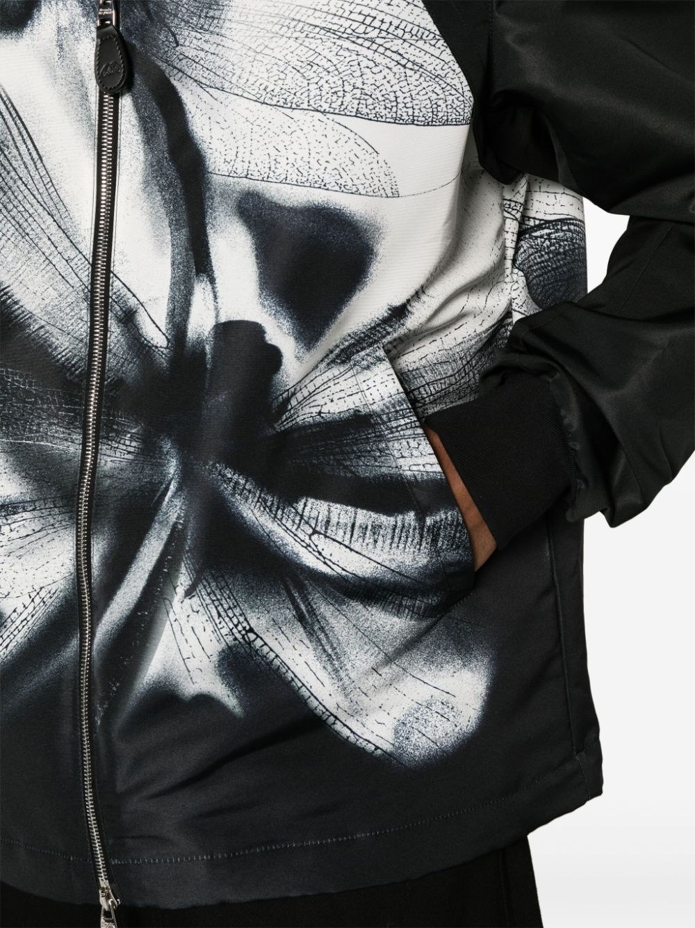 Dragonfly Shadow hooded bomber jacket - 5