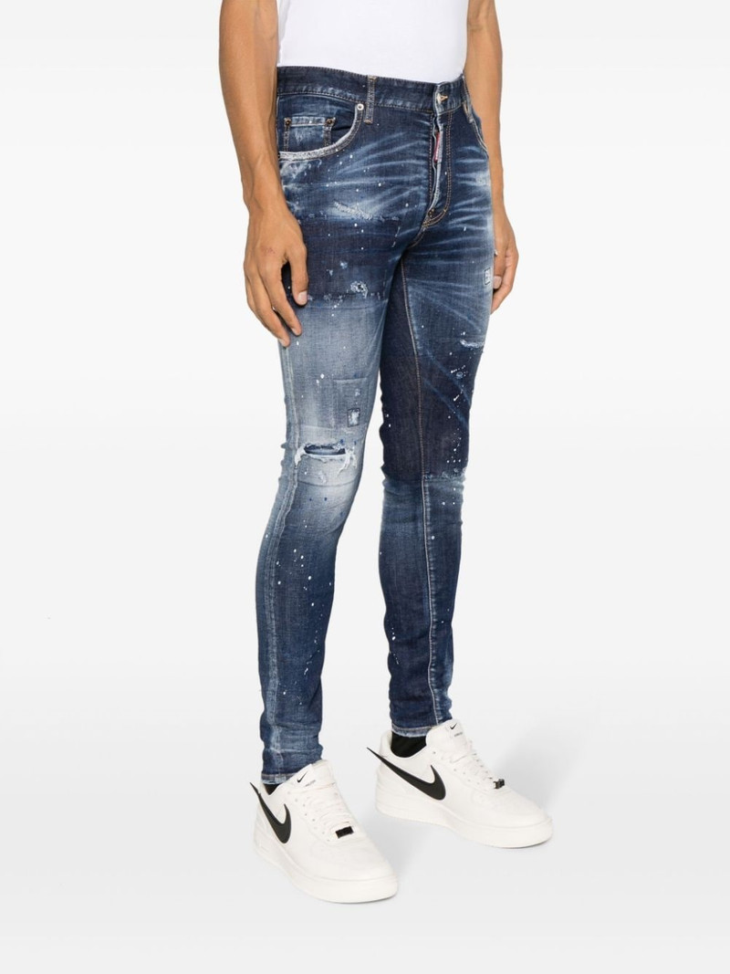 distressed-effect slim-cut jeans 3