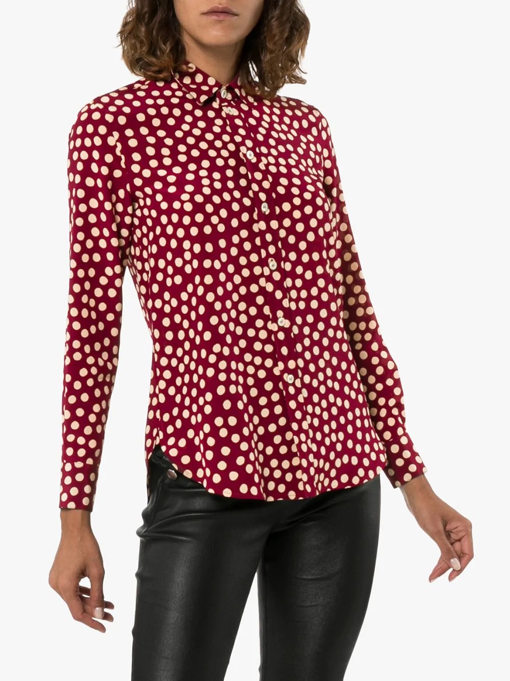 polka dot print shirt - 3