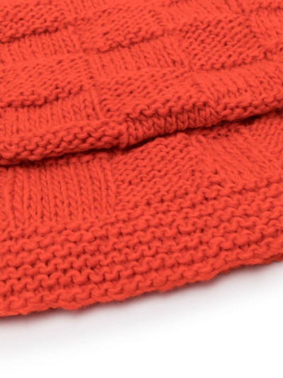 Kiko Kostadinov crochet-knit virgin wool blend balaclava outlook