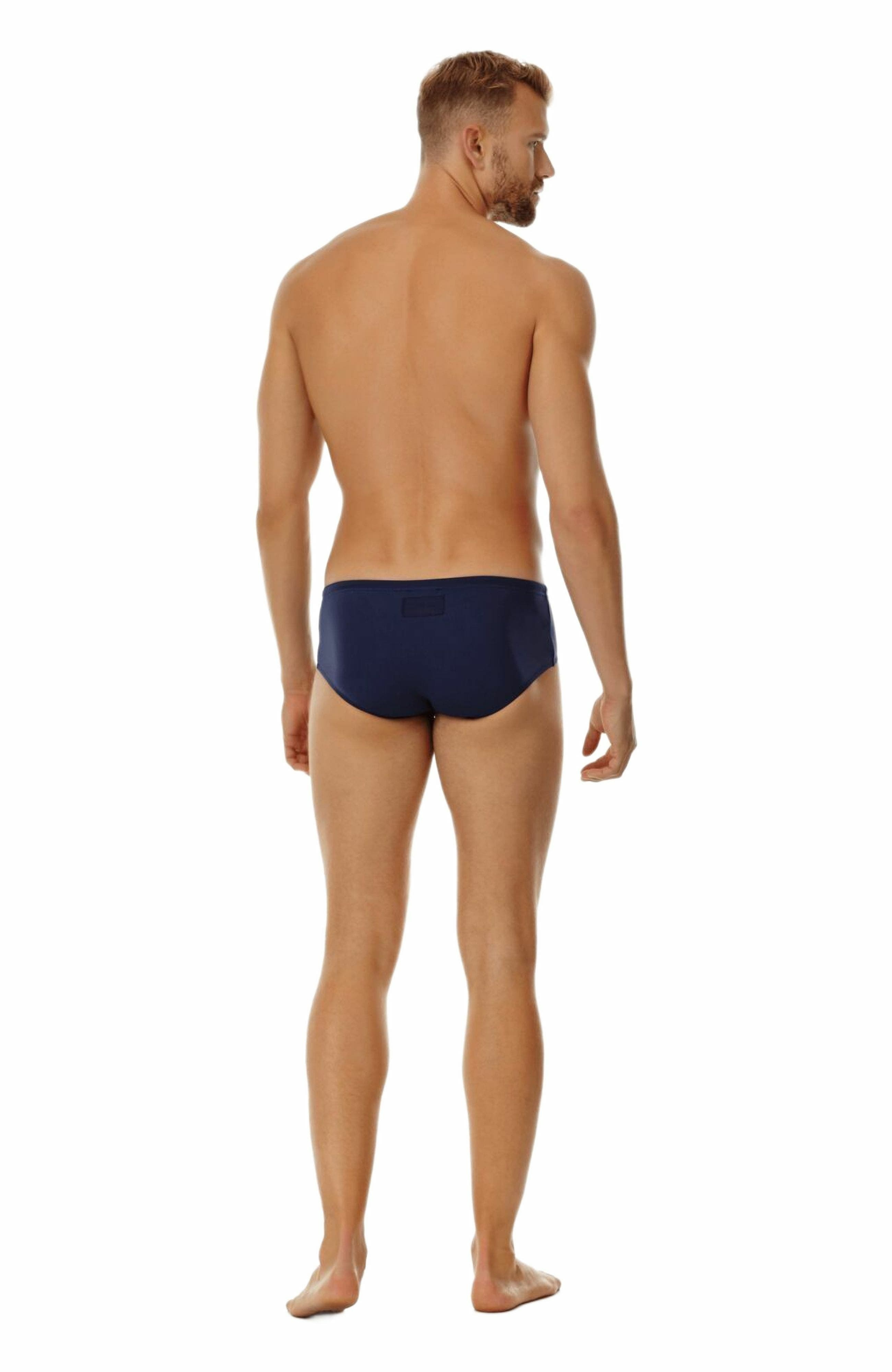 Vilebrequin Men's Solid Fitted Swim Brief in Bleu Marine at Nordstrom - 2