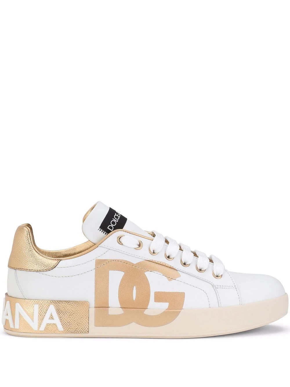 logo-print Portofino sneakers - 1