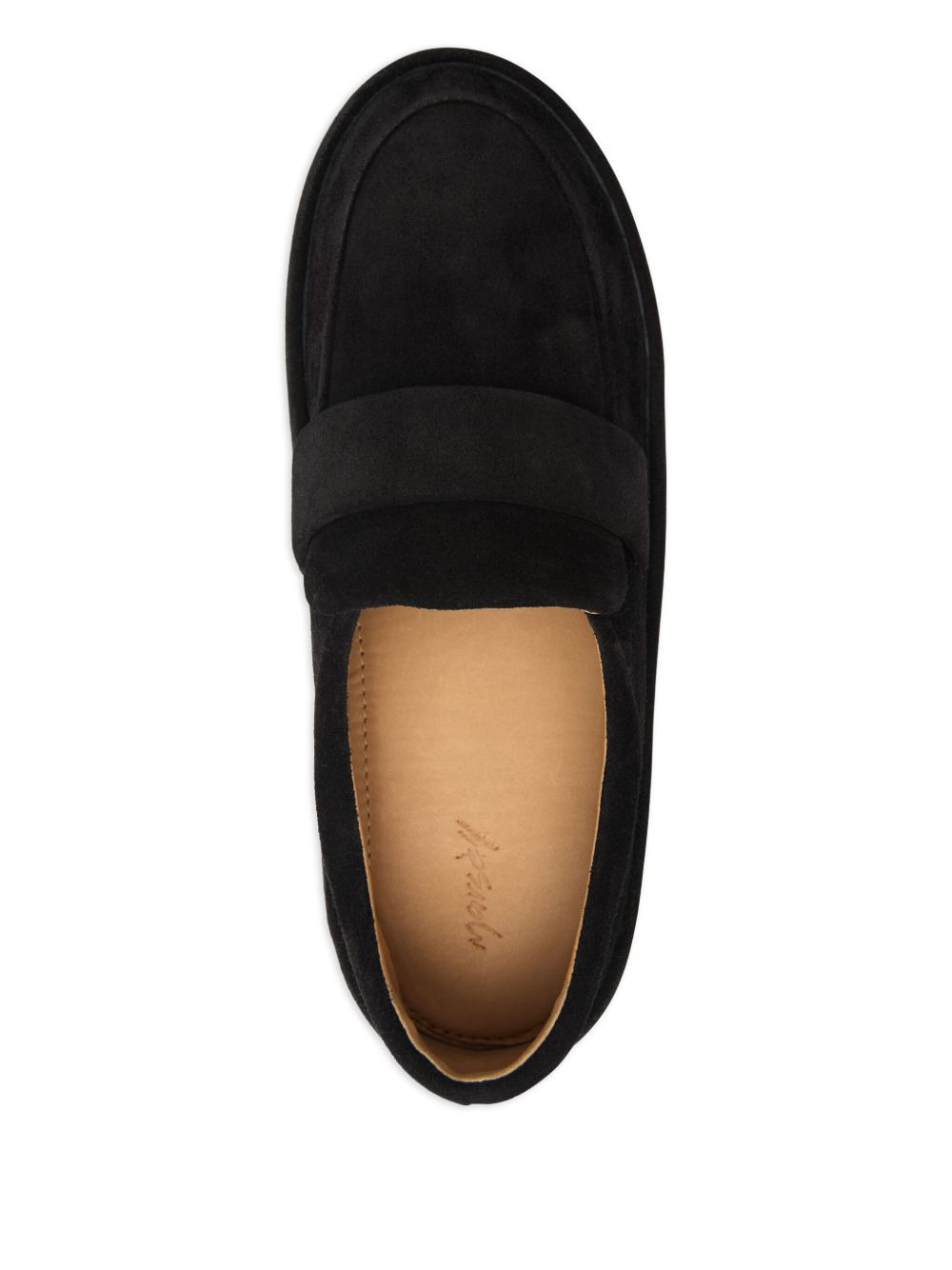 suede flat loafers - 3